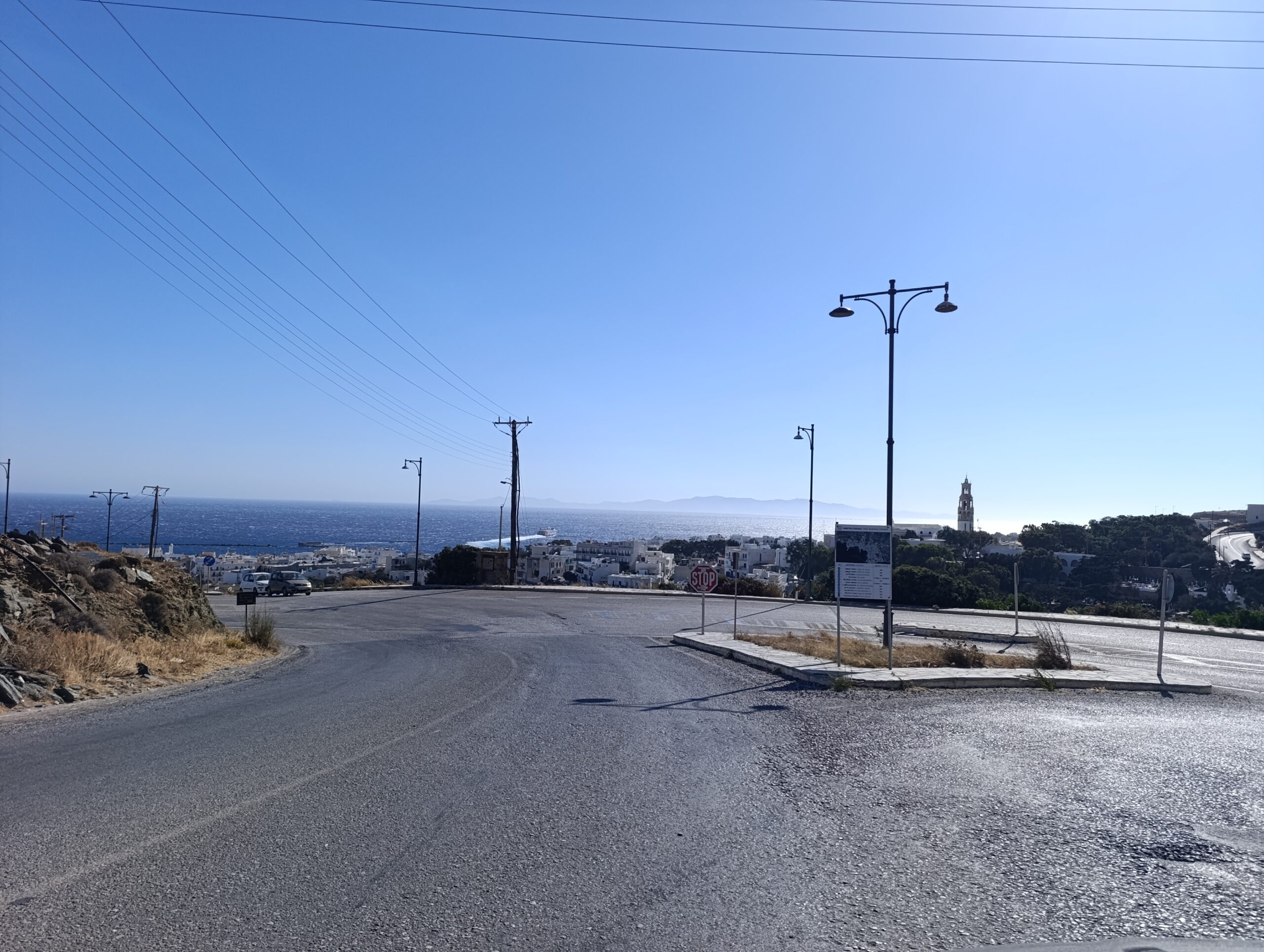 Ο κόμβος Περιμετρικής–Λ. Τριποτάμου στην Τήνο