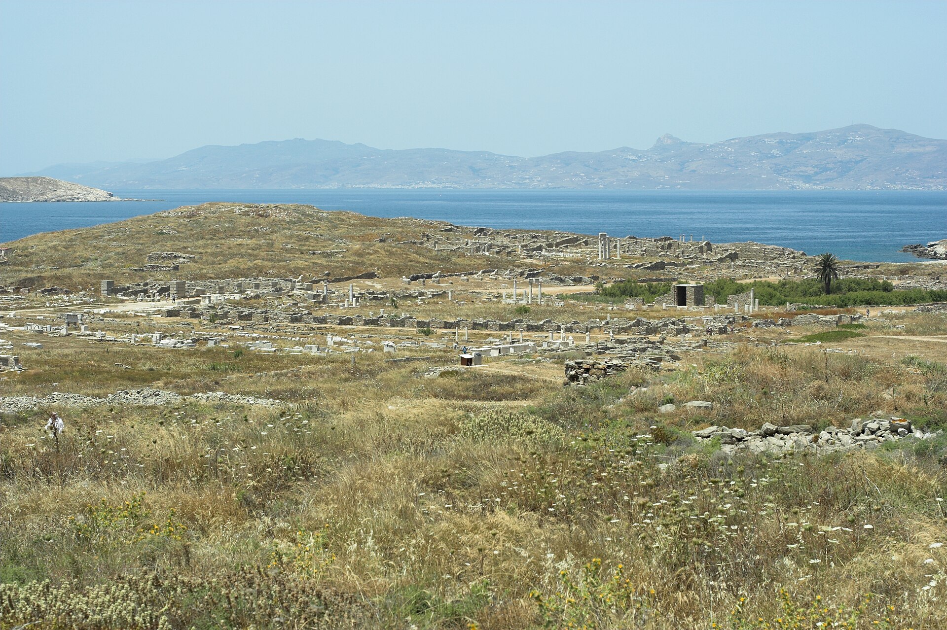 Γενική άποψη του αρχαιολογικού χώρου της Δήλου