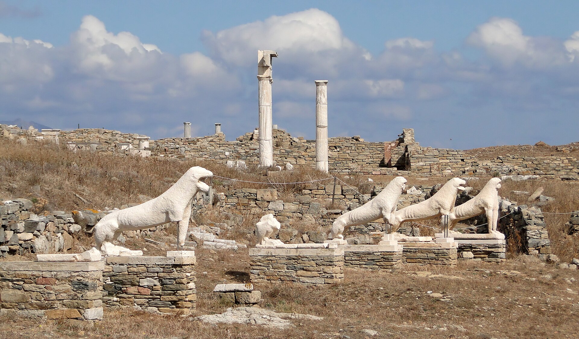 Οι μαρμάρινοι λέοντες στη Δήλο