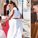 Το τάµα της Μενούνος και η… έκπληξη Μπαρτζώκα: Η βαθιά συγκίνηση της στην Παναγία της Τήνου