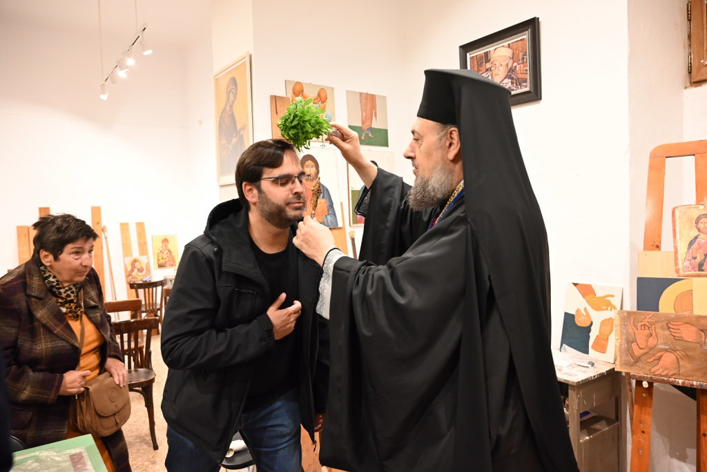 Μαθητές της Σχολής Αγιογραφίας παίρνουν την ευλογία