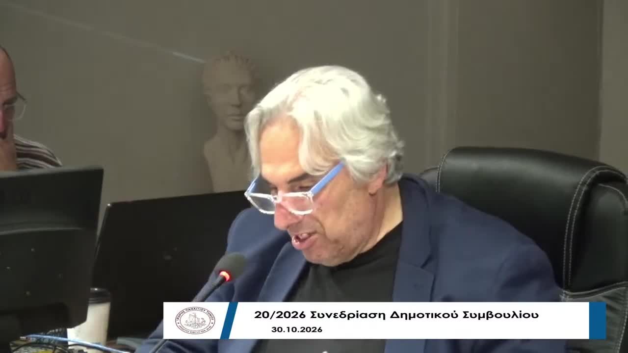 Ο Δήμαρχος Τήνου Παναγιώτης Κροντηράς ενημερώνει το Δημοτικό Συμβούλιο για τα ανεπιτήρητα ζώα