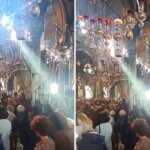 «Κατάμεστος ο Ναός της Μεγαλόχαρης»: φως μέσα από το θυμίαμα, την παραμονή του Αγίου Δημητρίου